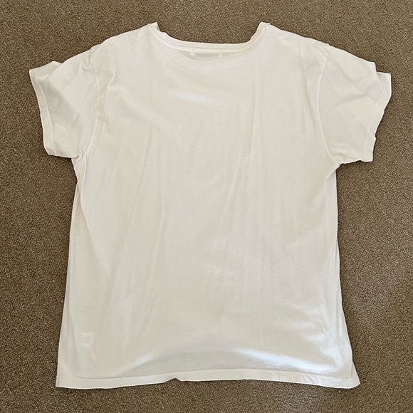 Anthropologie Cream Tee with Pasta Graphic - Picture 3 of 3